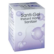 Hand Sanitizer Soft & Silky Santi-Gel 800 mL Ethyl Alcohol Gel Bag-In-Box