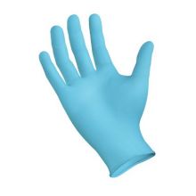General Purpose Glove GripStrong Large Nitrile Blue Beaded Cuff NonSterile
