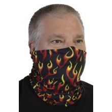 Celeste Stein Face Mask Buff Face Covering-Hot Flames