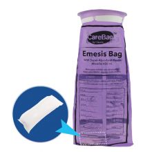 CareBag Emesis Bag w/Super Absorbent Pad, Bx/20