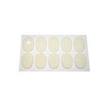 C-3 Corn Pads, 1/8" Thickness, 70% Wool and 30% Rayon Orthopedic Felt, White, with Adhesive, 1.50 x 1.00", 100/Bag