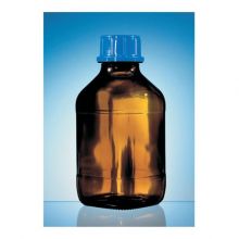 Safety-Coated Bottle Amber 500mL Ea