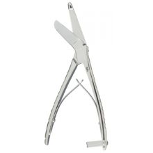 Utility Shears Miltex 8-1/2 Inch Length Surgical Grade Stainless Steel NonSterile Plier Handle with Spring Angled Blade Blunt Tip / Blunt Tip