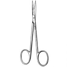 Iris Scissors Sklar 3-1/2 Inch Length OR Grade Stainless Steel Finger Ring Handle Straight Sharp Tip / Sharp Tip