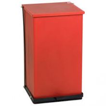 Detecto P-16R Step-On Waste Can Receptacle-Red