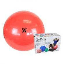 CanDo 30-1804B Inflatable Exercise Ball-Red-30"-Retail Box