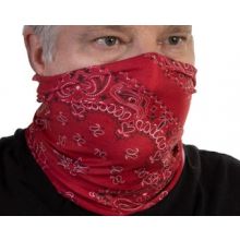Celeste Stein Face Mask Buff Face Covering-Red Bandanna