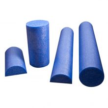 CanDo 30-2152 PE Foam Roller-Blue-6" x 36"-Half Round