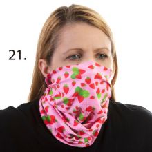 Celeste Stein Face Mask Buff Face Covering-Strawberry Jam