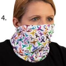 Celeste Stein Face Mask Buff Face Covering-Multi Ribbons
