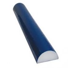 CanDo 30-2245 PE Foam Roller-Blue TufCoat Finish-4" x 36"-Half Round