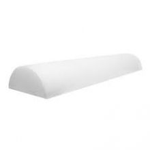 CanDo 30-2270 PE Foam Roller-Jumbo-White-8" x 36"-Half Round