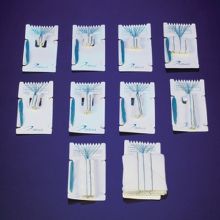 Surgical Neuro Sponge X-Ray Detectable Rayon 3/4 X 3/4 Inch 10 Count Pack Sterile