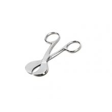 Umbilical Scissors ADC 4 Inch Length Floor Grade Stainless Steel NonSterile Finger Ring Handle Straight Sharp Tip / Sharp Tip