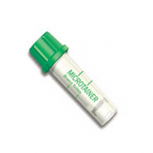 Tube Capillary Microtainer 200-400ul 8mm Plastic Lithium Heparin Green Cap 50/Bx, 4 BX/CA, 365965BX