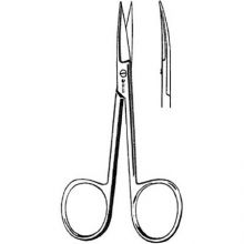 Tissue Scissors Sklar 4-3/4 Inch Length OR Grade Stainless Steel Finger Ring Handle Curved Sharp Tip / Sharp Tip