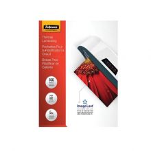 Fellowes Clear Laminating Pouches 9 in x 11.5 in 5 Mil Glossy 100/Pk