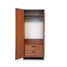 Hausmann 8255 StoreWall Storage System-Cabinet-Natural Oak