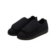Silverts SV55105 Mens XX-Wide Slippers-Black/Black-Size 9