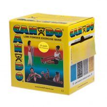CanDo 10-5271 Low Powder Exercise Band-25 Yard Roll-Yellow-X-Light