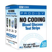 Prodigy Preferred Blood Glucose No Coding Strips Bx 50