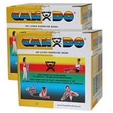 CanDo 10-5651 Latex Free Exercise Band-100 Yard/Pack-Yellow-X-Light