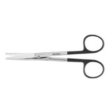Dissecting Scissors MeisterHand SuperCut Mayo 5-1/2 Inch Length Surgical Grade Stainless Steel NonSterile Finger Ring Handle Curved Blunt Tip / Blunt Tip