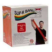 Sup-R Band 10-6322 Latex Free Exercise Band-50 Yard Roll-Red-Light