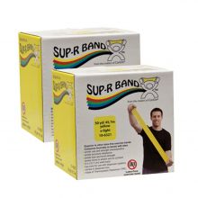 Sup-R Band 10-6331 Latex Free Exercise Band-Twin-Pak-100 Yards-Yellow