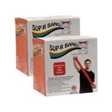 Sup-R Band 10-6332 Latex Free Exercise Band-Twin-Pak-100 Yards-Red