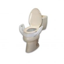 Ableware 725753311 Bath Safe Elevated Toilet Seat with Arms Elongated