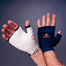 Impact Glove IMPACTO 501-35 Fingerless X-Large Blue / White Hand Specific Pair