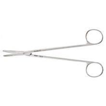 Dissecting Scissors Weck Metzenbaum 7 Inch Length Stainless Steel Finger Ring Handle Curved Blunt Tip / Blunt Tip