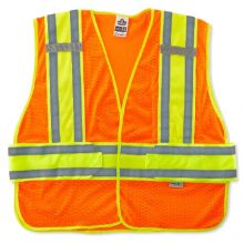 Safety Vest GloWear 8240HL Class 2 Medium Orange 1 Pocket Unisex