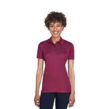 100% Polyester Cool and Dry Mesh Pique Polo Shirt, Women's, Wine, Size 3XL
