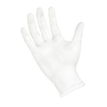 General Purpose Glove SemperGuard Medium Vinyl Clear Beaded Cuff NonSterile