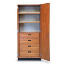 Hausmann 8259 StoreWall Storage System-Cabinet-Natural Oak