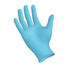 General Purpose Glove GripStrong Small Nitrile Blue Beaded Cuff NonSterile