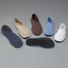 Nonskid Slippers, Brown, Medium / Large, ALI70507LG