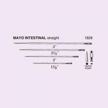 Mayo Catgut 1/2 Circle Intestinal Needle, Straight, Taper Point, Size 2