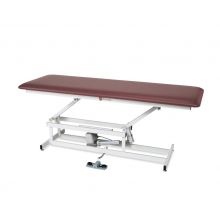 One-Section Treatment Table without Casters, 400 lb. Lifting Capacity, 17" to 36" Height Range, 27" W x 76" L