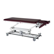 2-Section Hi-Lo Treatment Table with 4" Casters, 400 lb. (181.4 kg) Weight Capacity, 27" x 61" (68.6 cm x 1.5 m), 3-Section Head