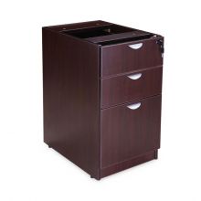 Boss Deluxe Pedestal Filing Cabinet with Security Lock, Mocha