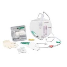 Foley Catheter Tray with Hydrophilic-Coated Catheter and Drain bag, PVP, 16Fr