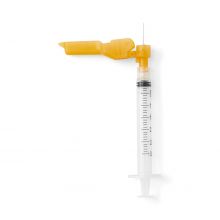 Safety Syringe with Needle, 25G x 5/8, 3mL