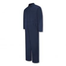 Snap-Front Cotton 100% Coveralls, Navy, Size 36 Regular