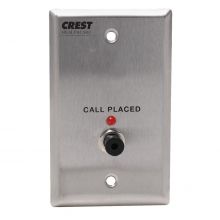 Nurse Call Patient Station, Crest Replacement for Dukane, 1/4" Phone Jack, Non-Latching, 1-Gang