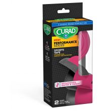 CURAD Sports Tape, 2 Pack, Black and Pink, 1.5" x 10 yd.