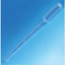 Transfer Pipet, 5.0mL, Large Bulb, Graduated to 1mL, 145mm, Sterile, Cellophane Wrap, 10/Bag, 10 Bags / Unit