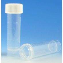 Polypropylene Graduated Self-Standing Transport Tube with Conical Bottom, 5 mL, Green Cap